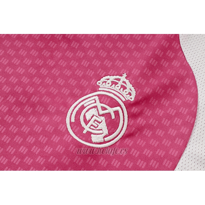 Chandal del Real Madrid Manga Corta 2026-2027 Rosa - Pantalon Corto